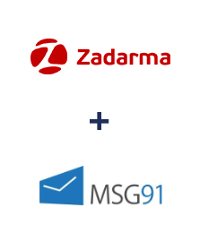 Integración de Zadarma y MSG91