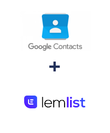 Integracja Google Contacts i Lemlist