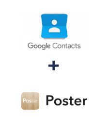 Integracja Google Contacts i Poster