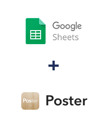 Integracja Google Sheets i Poster