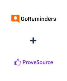 Integracja GoReminders i ProveSource