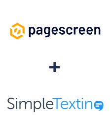 Integracja Pagescreen i SimpleTexting