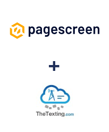 Integracja Pagescreen i TheTexting