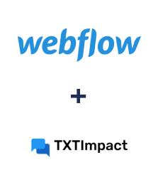 Integracja Webflow i TXTImpact