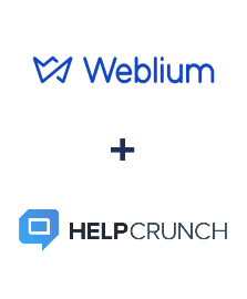 Integracja Weblium i HelpCrunch