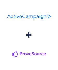 Integração de ActiveCampaign e ProveSource