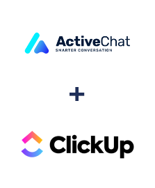 Integração de ActiveChat e ClickUp