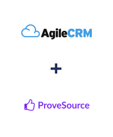 Integração de Agile CRM e ProveSource