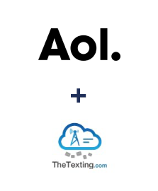 Integração de AOL e TheTexting