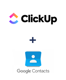 Integração de ClickUp e Google Contacts