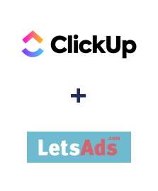 Integração de ClickUp e LetsAds