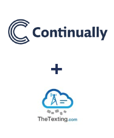 Integração de Continually e TheTexting