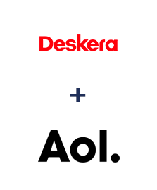 Integração de Deskera CRM e AOL