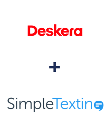 Integração de Deskera CRM e SimpleTexting