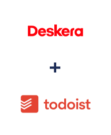 Integração de Deskera CRM e Todoist