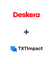 Integração de Deskera CRM e TXTImpact