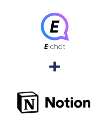 Integração de E-chat e Notion