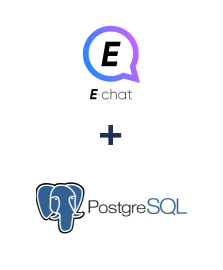 Integração de E-chat e PostgreSQL