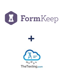 Integração de FormKeep e TheTexting