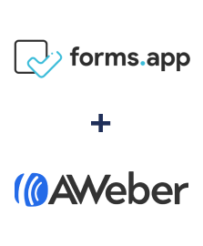 Integração de forms.app e AWeber