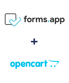 Integração de forms.app e Opencart