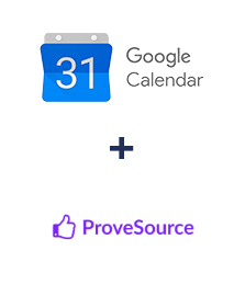 Integração de Google Calendar e ProveSource