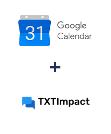 Integração de Google Calendar e TXTImpact