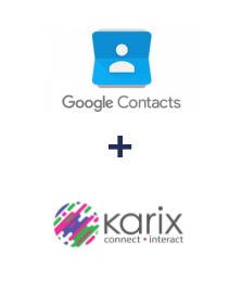 Integração de Google Contacts e Karix