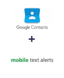 Integração de Google Contacts e Mobile Text Alerts