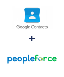 Integração de Google Contacts e PeopleForce