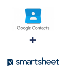 Integração de Google Contacts e Smartsheet