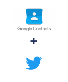 Integração de Google Contacts e Twitter