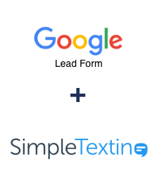 Integração de Google Lead Form e SimpleTexting