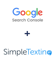Integração de Google Search Console e SimpleTexting