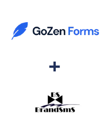 Integração de GoZen Forms e BrandSMS 