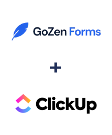 Integração de GoZen Forms e ClickUp