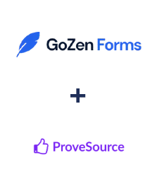 Integração de GoZen Forms e ProveSource
