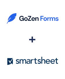 Integração de GoZen Forms e Smartsheet