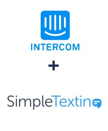 Integração de Intercom  e SimpleTexting