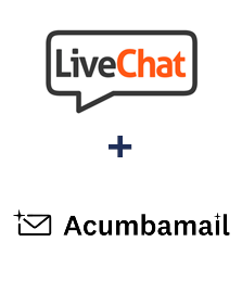 Integração de LiveChat e Acumbamail