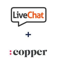 Integração de LiveChat e Copper