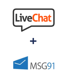 Integração de LiveChat e MSG91