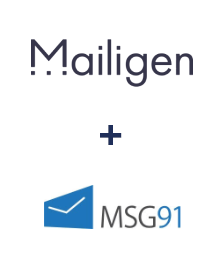 Integração de Mailigen e MSG91