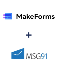 Integração de MakeForms e MSG91