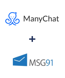 Integração de ManyChat e MSG91