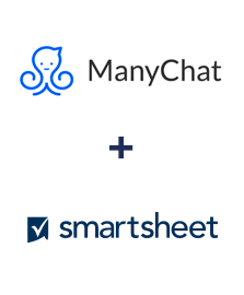 Integração de ManyChat e Smartsheet