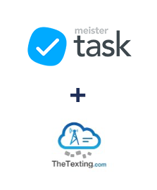 Integração de MeisterTask e TheTexting
