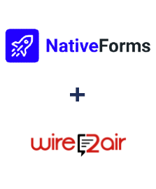 Integração de NativeForms e Wire2Air