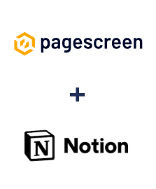Integração de Pagescreen e Notion