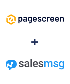 Integração de Pagescreen e Salesmsg